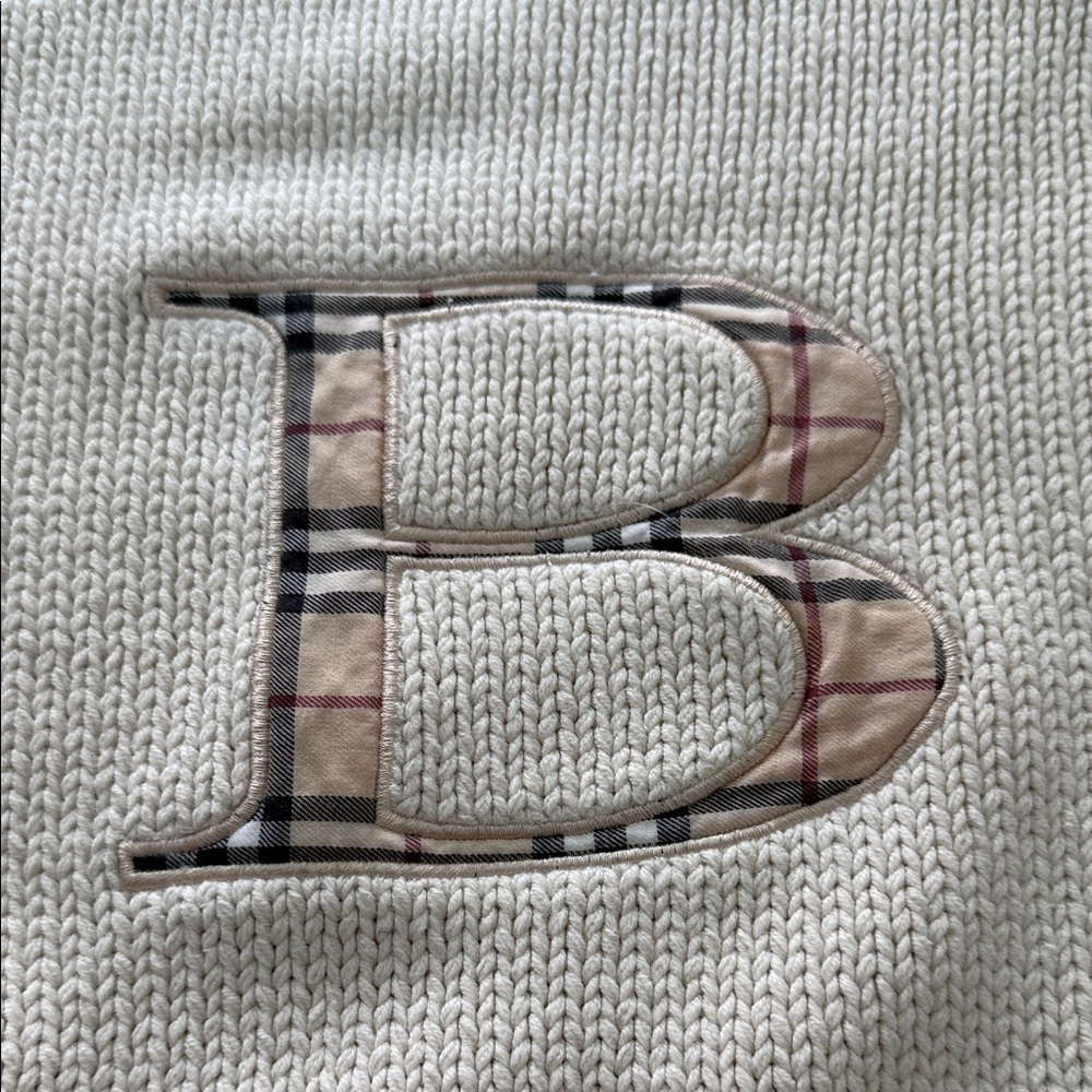 Burberry Cream Knit Sweater